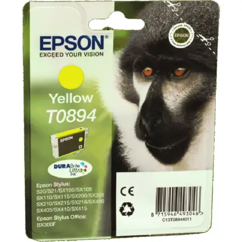Tusz Epson T0894  do Stylus S20, SX-100/105/200/205   | 3,5ml | yellow